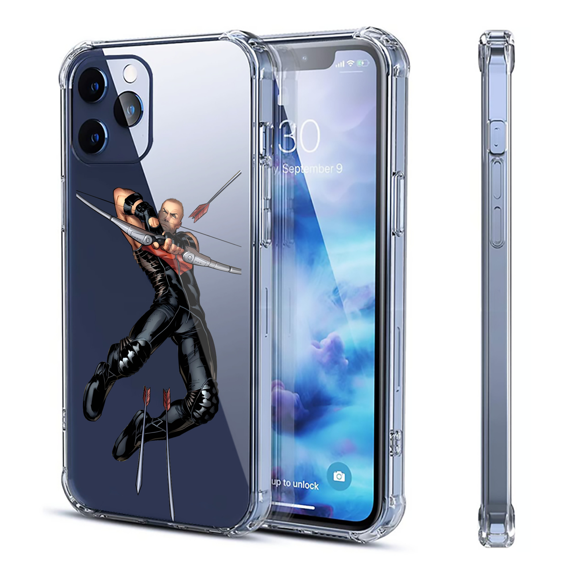（画像用） アベンジャーズ The Avengers 【iPhone 12シリーズ対応】透明スマホケース（クリアソフトケース）